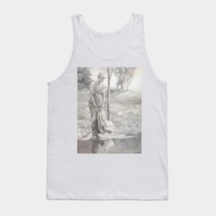 By a Clear Pool, Wherein She Passioned to See Herself by Will Hicock Low Tank Top